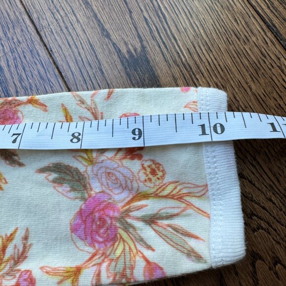 Milkbarn Vintage Floral Organic Cotton Ruffle Zipper Footed Romper 6-9 Months - Picture 9 of 12